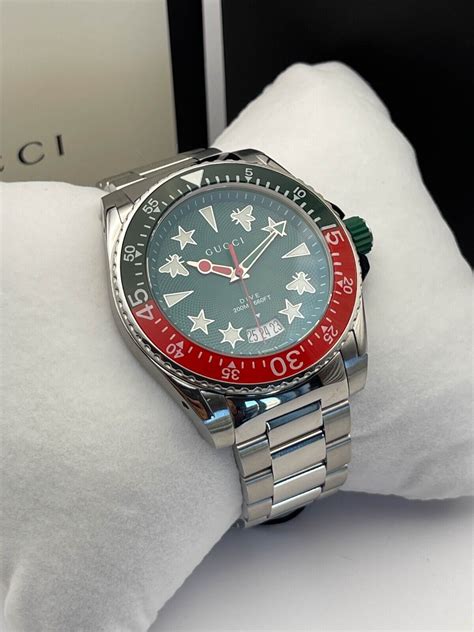 gucci dive quartz watch green|gucci quartz ladies watch.